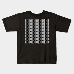 retro geometrical monochrome design Kids T-Shirt